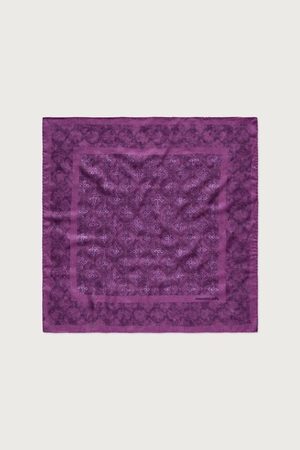 Massimo Alba Bandana sciarpa fuxia cashmere seta