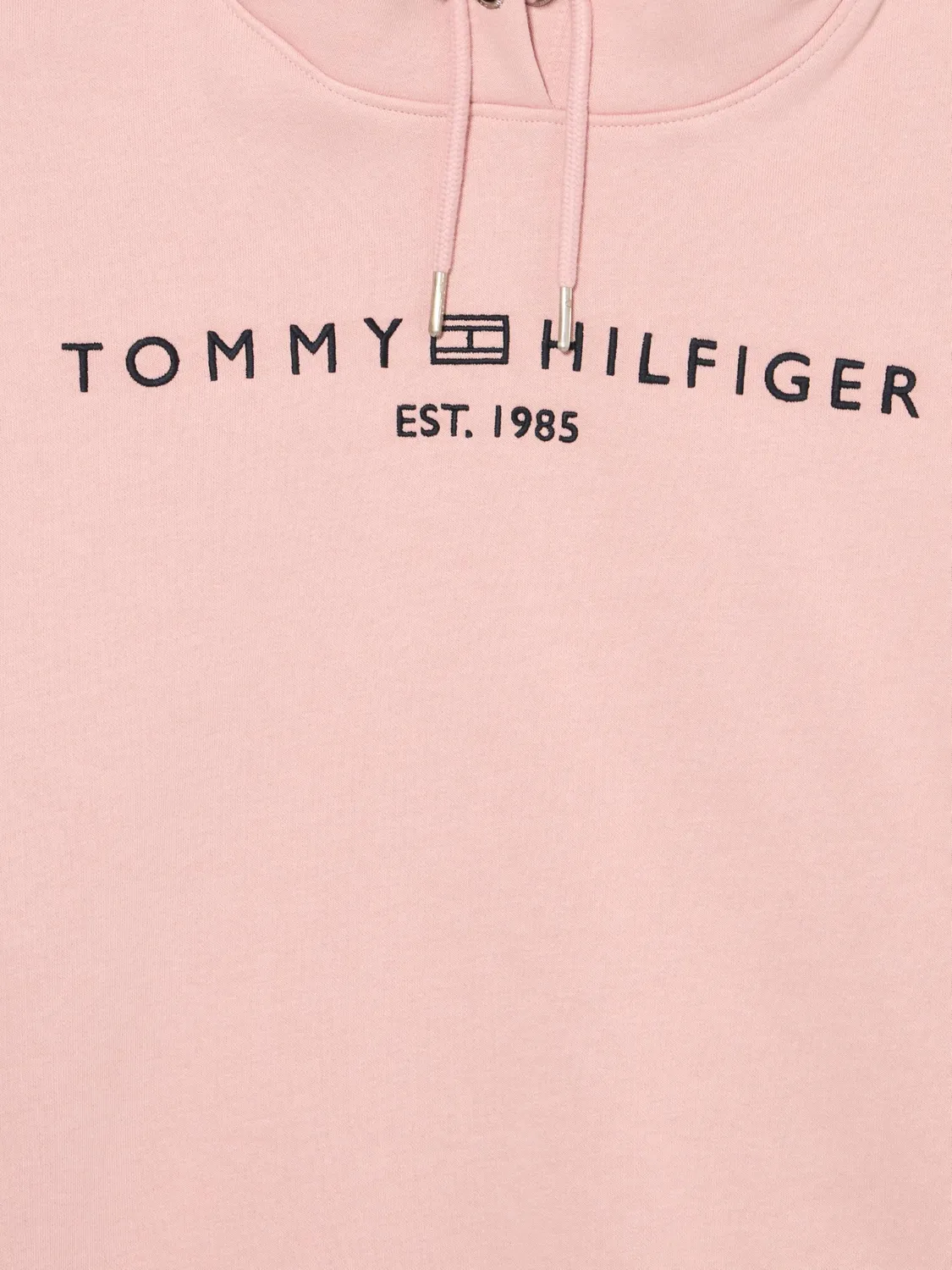 Tommy Hilfiger Corp Logo felpa cappuccio blu felpata