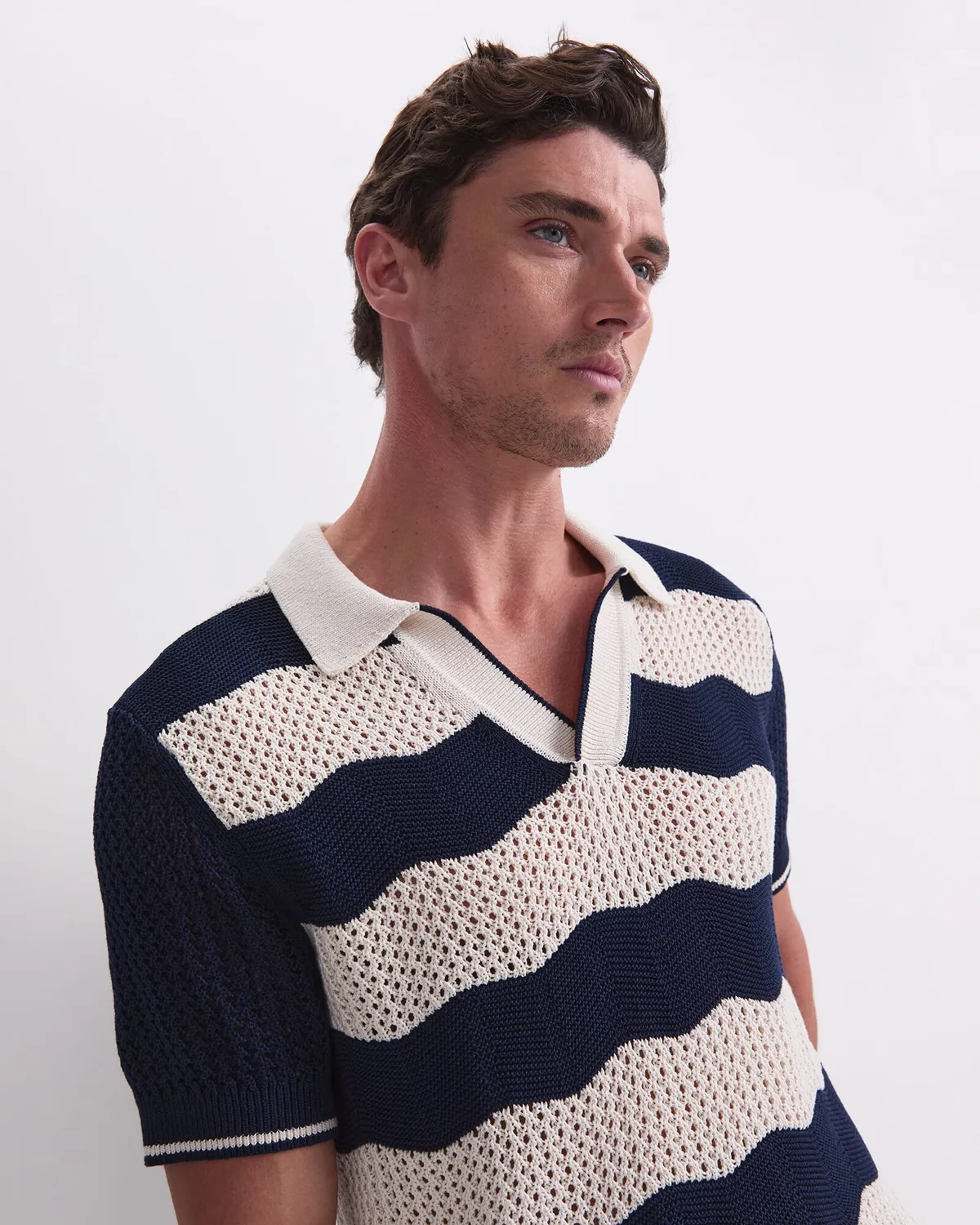 Sportscraft Wave 208077 Polo Maglia Cotone Uomo Rigata