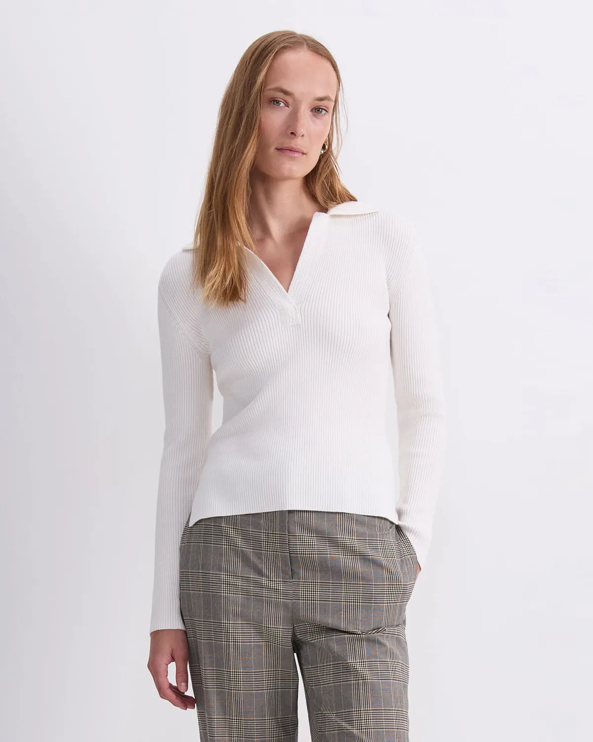 Sportscraft Crafted Collar polo lana coste donna