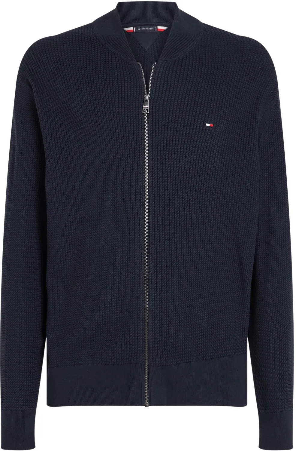 Tommy Hilfiger Structure Baseball Zip Through cardigan uomo blu S