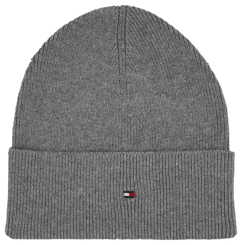 Tommy Hilfiger Essential Flag berretto grigio maglia donna