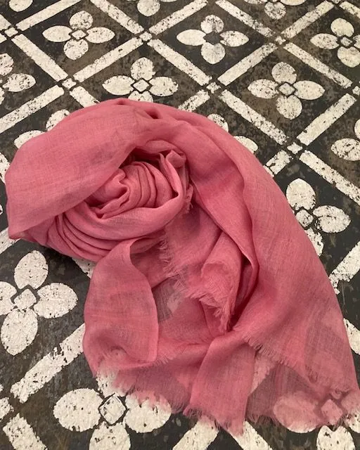 LOL Roma pashmina sciarpa cashmere rosso
