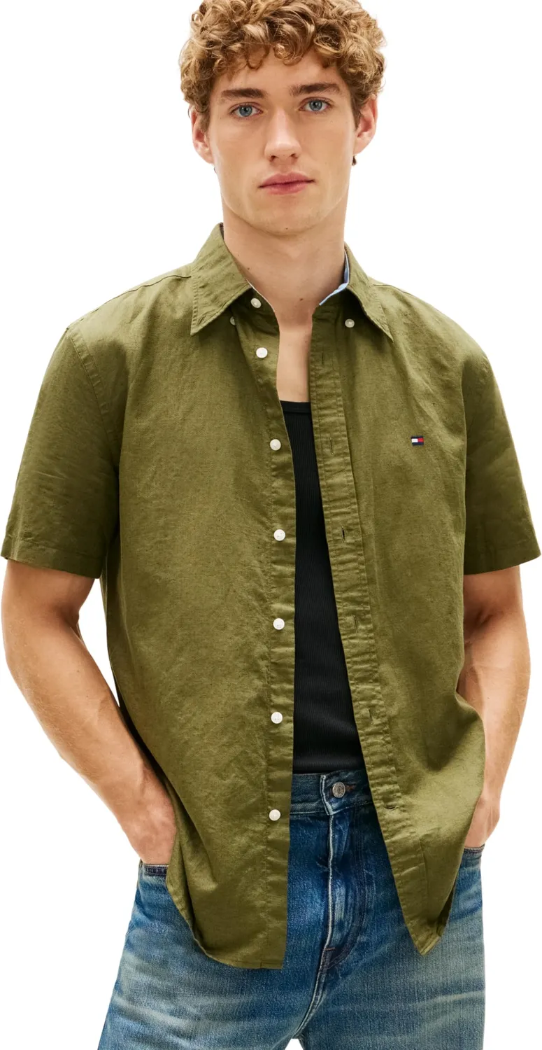 Tommy Hilfiger camicia uomo manica corta cotone