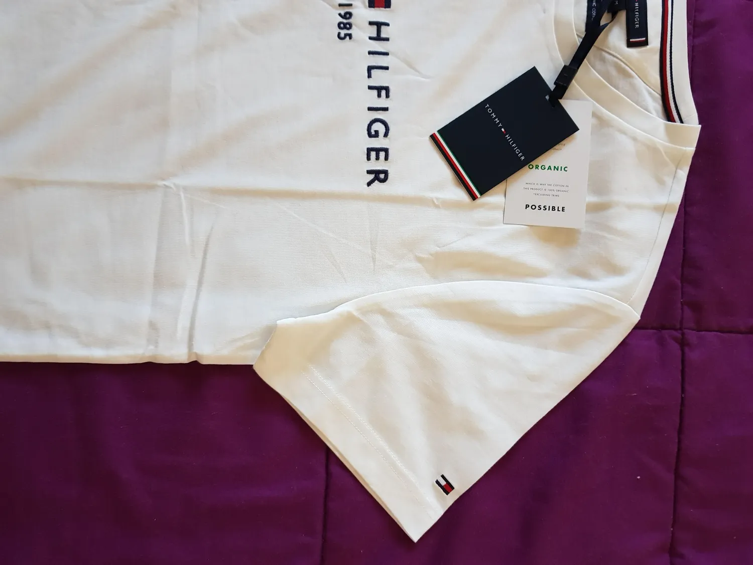 Tommy Hilfiger Core Logo t-shirt uomo nera cotone