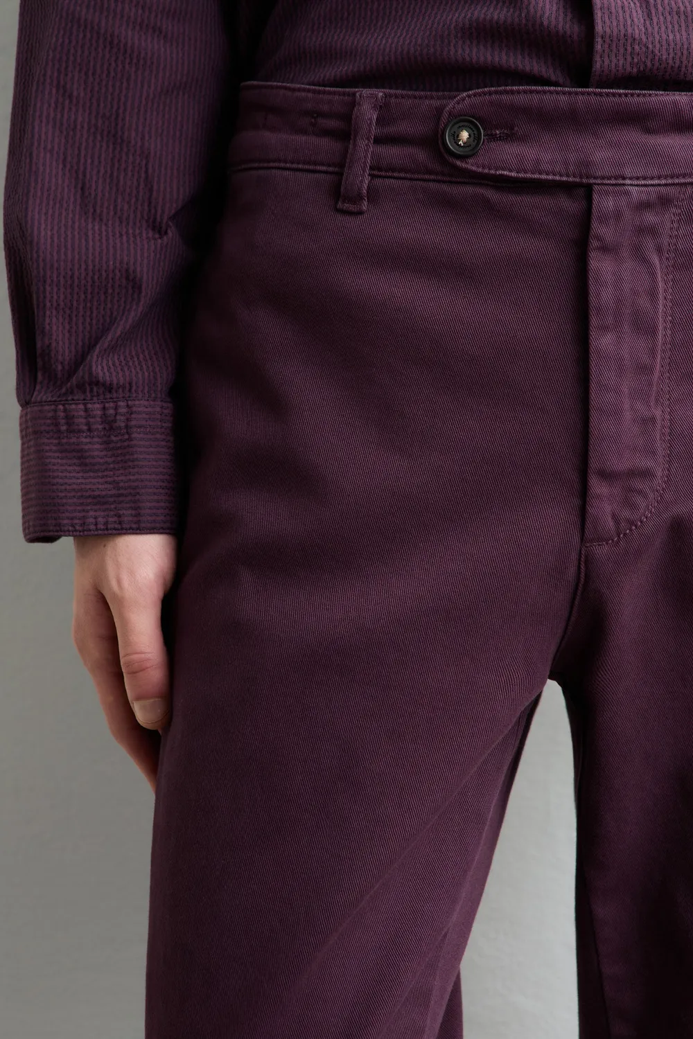 Massimo Alba Winch2 pantaloni uomo Tibetan Red cotone
