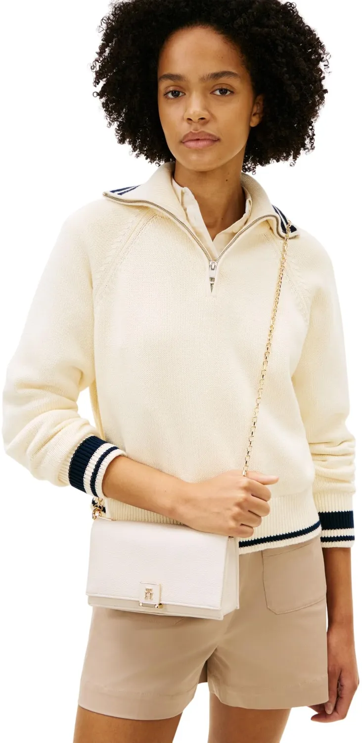 Tommy Hilfiger TH Her Chain Crossover borsa donna beige