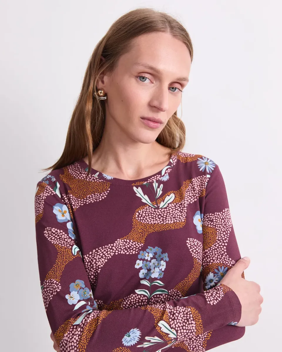 Sportscraft Posy Path t-shirt donna jersey floreale