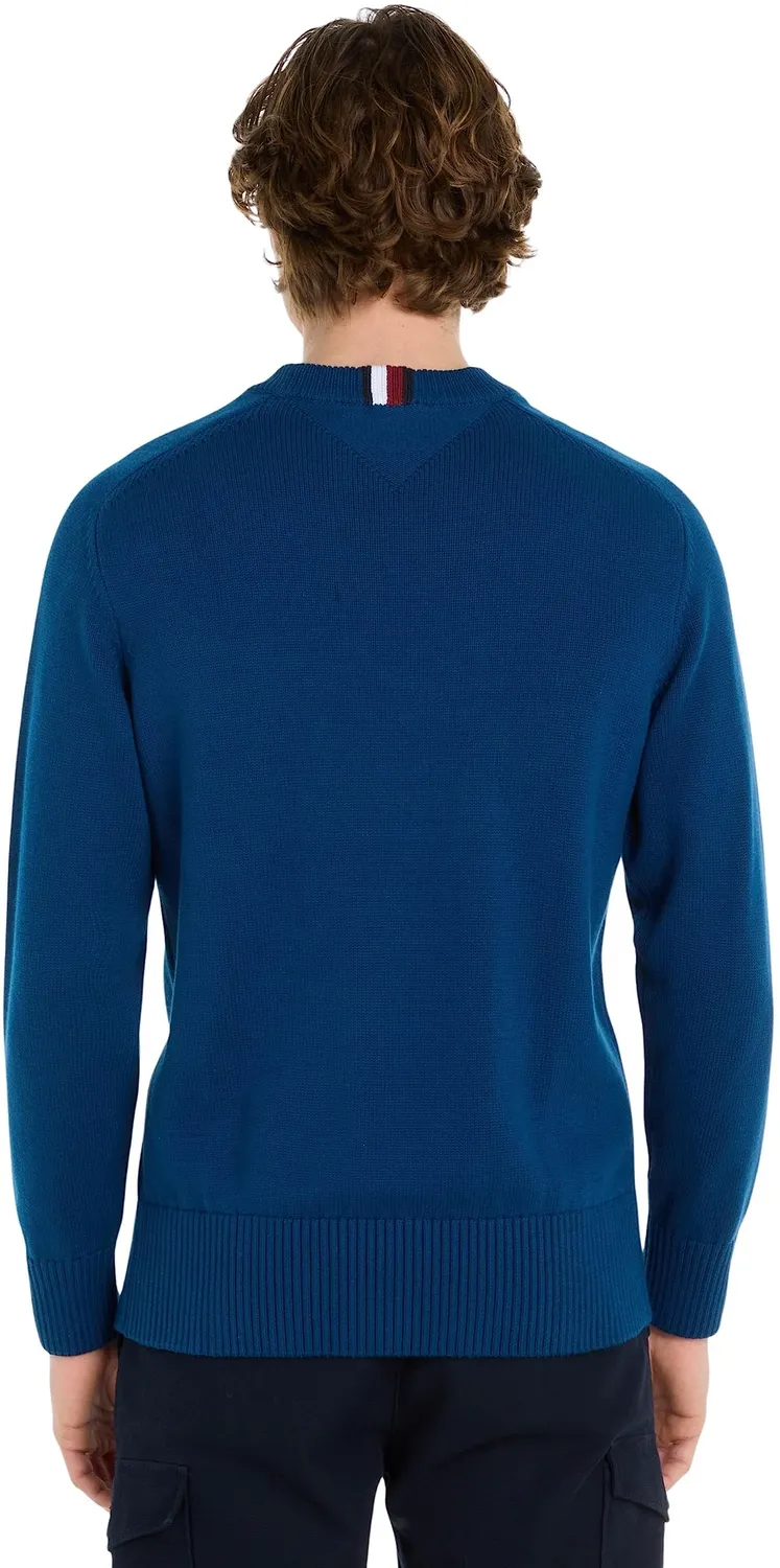 Tommy Hilfiger maglione uomo XS blu Deep Indigo girocollo