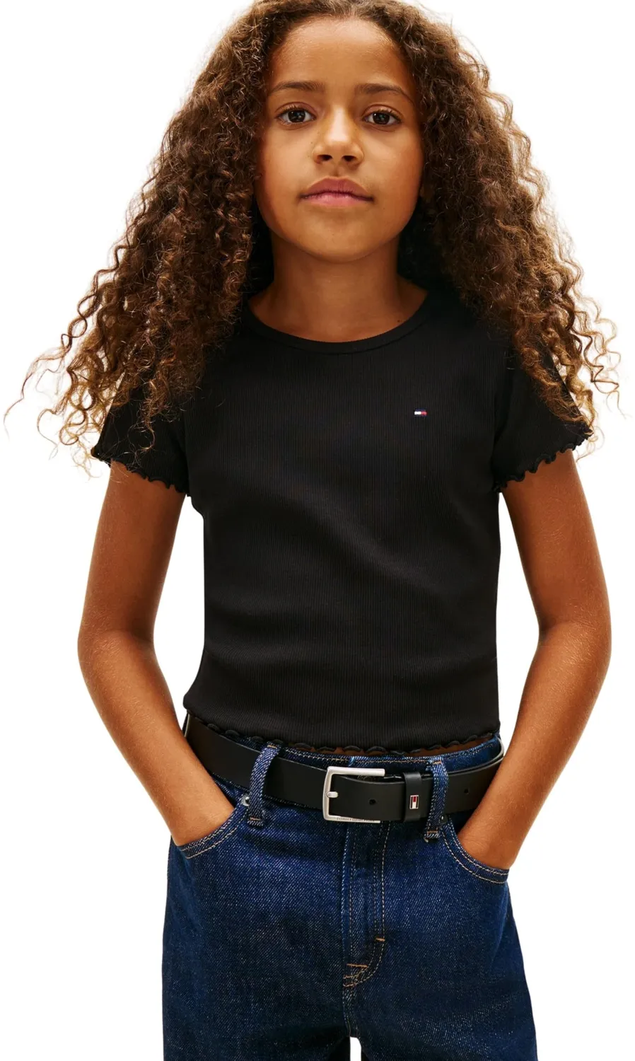 Tommy Hilfiger Top Bambina Bianca 10 Anni Cotone
