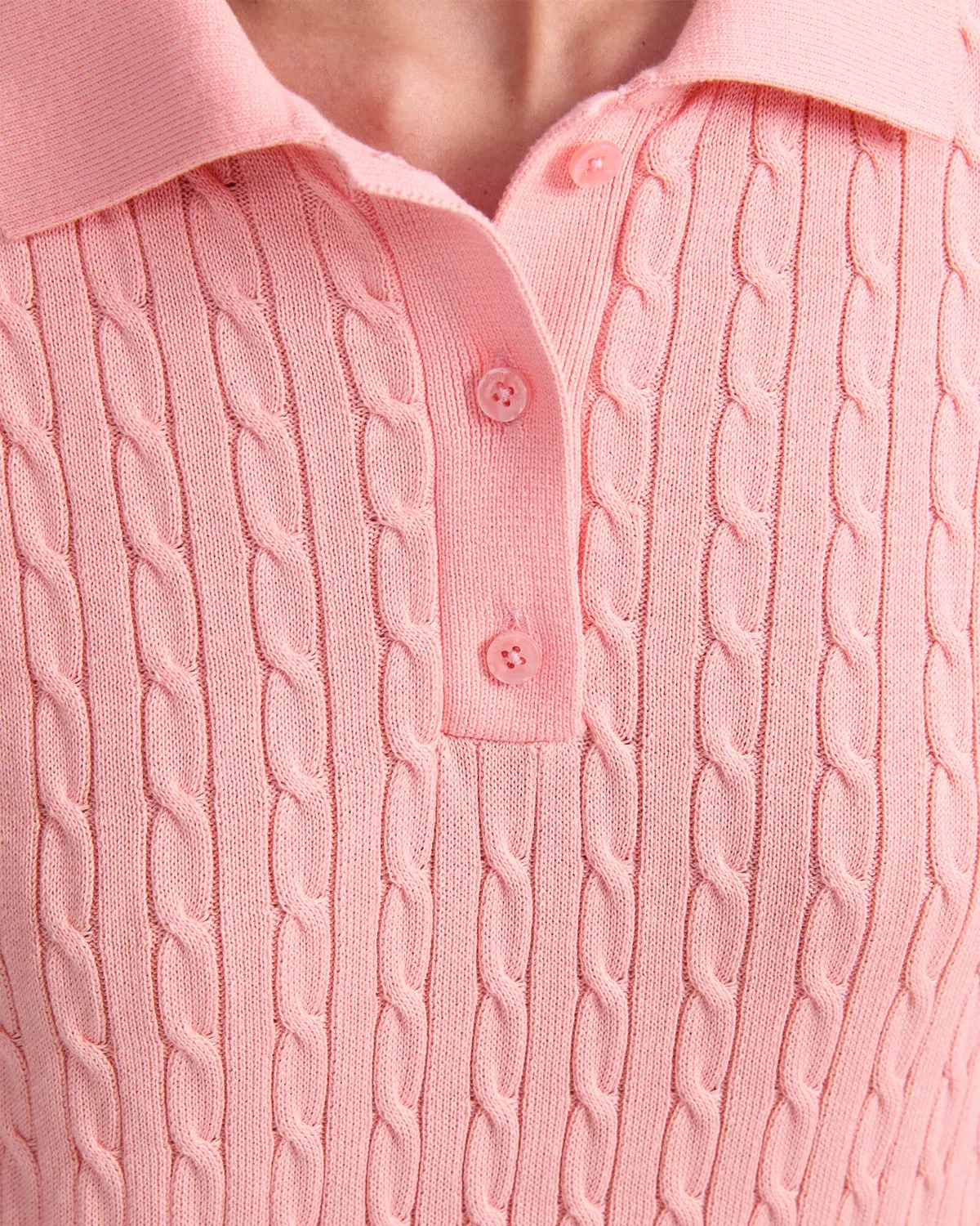 Sportscraft Chiffon Cotton Cable polo maglia donna cotone