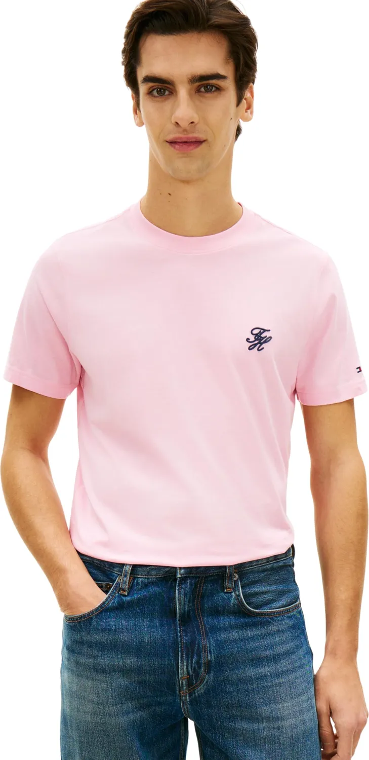 Tommy Hilfiger Script Monogram MW0MW43066 t-shirt uomo M nera