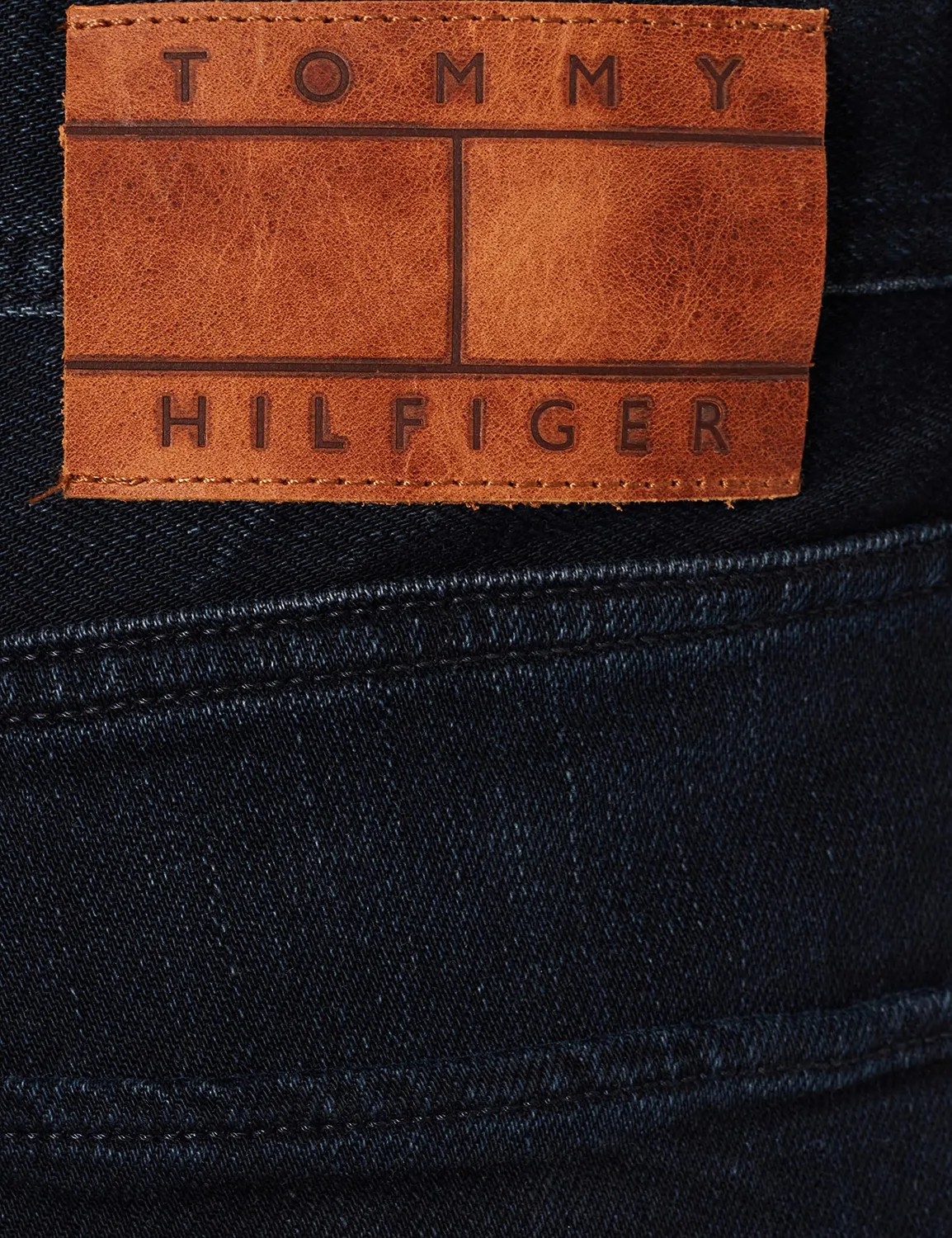 Tommy Hilfiger Denton Straight jeans uomo blu denim elasticizzato