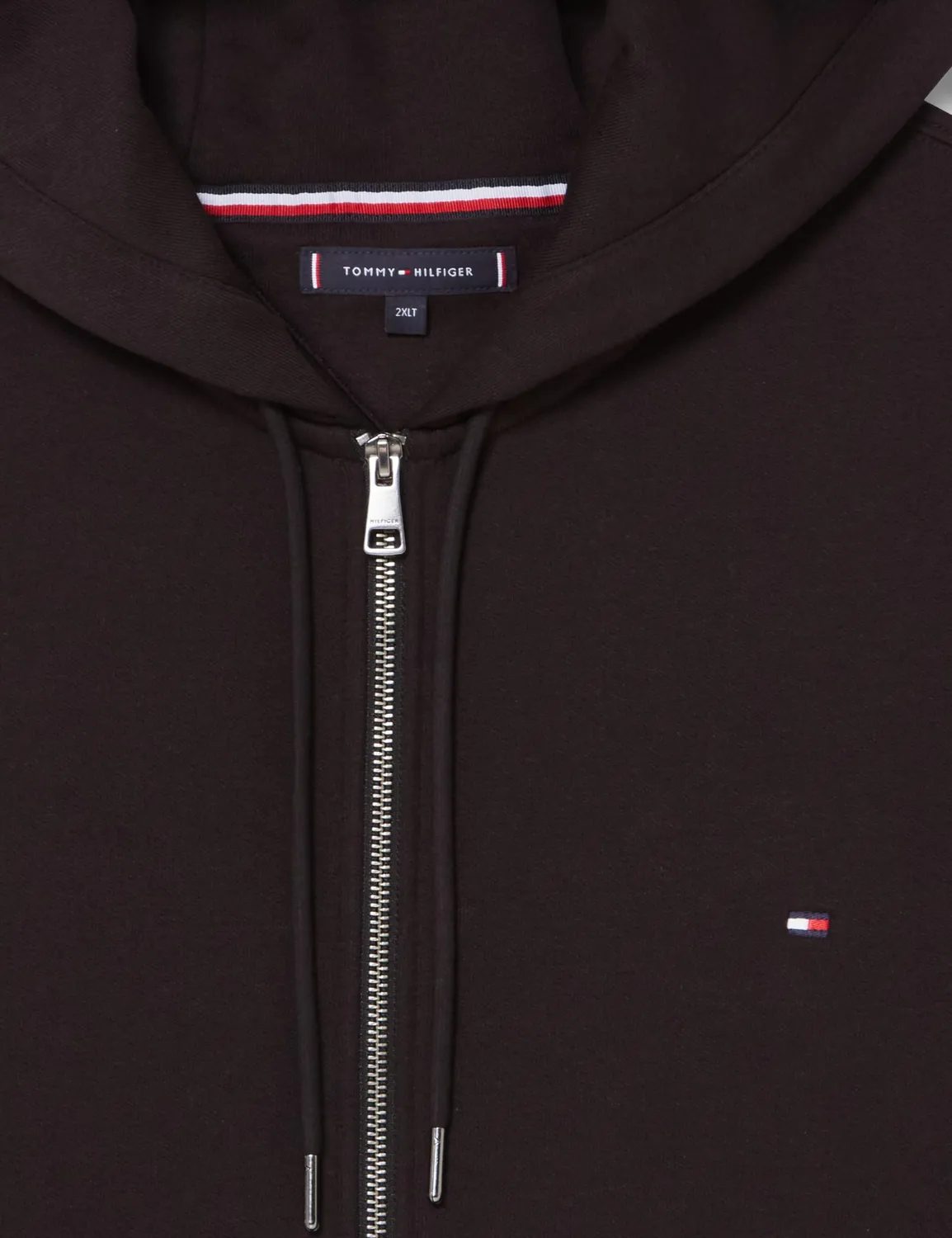 Tommy Hilfiger Fleece Full Zip Felpa Uomo XXL Nero
