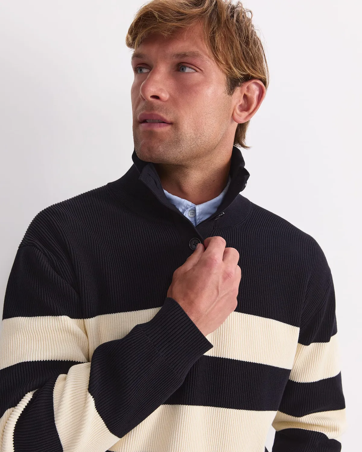 Sportscraft Nautical Stripe maglione righe uomo