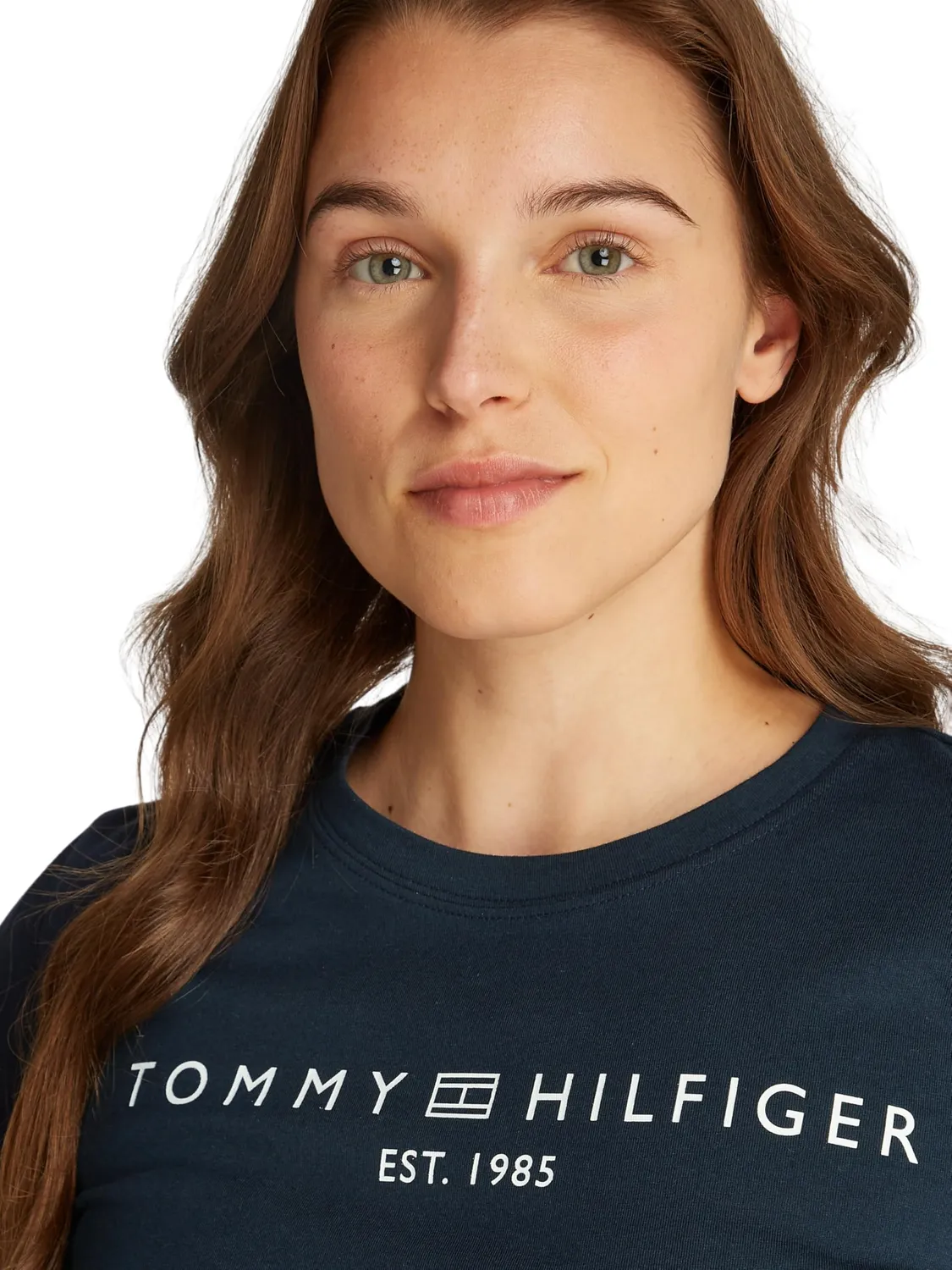 Tommy Hilfiger Corp Logo maglietta maniche lunghe XXL blu cotone