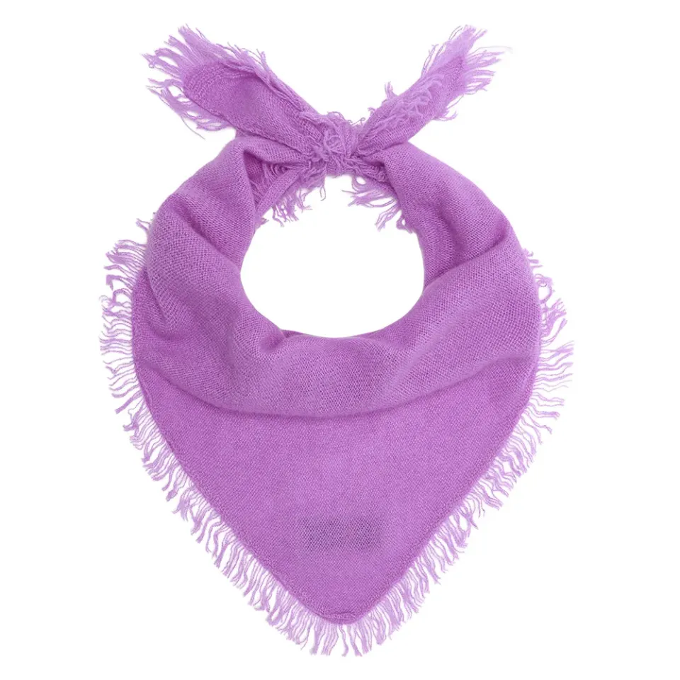 Jumper 1234 Distressed Triangle sciarpa cashmere viola