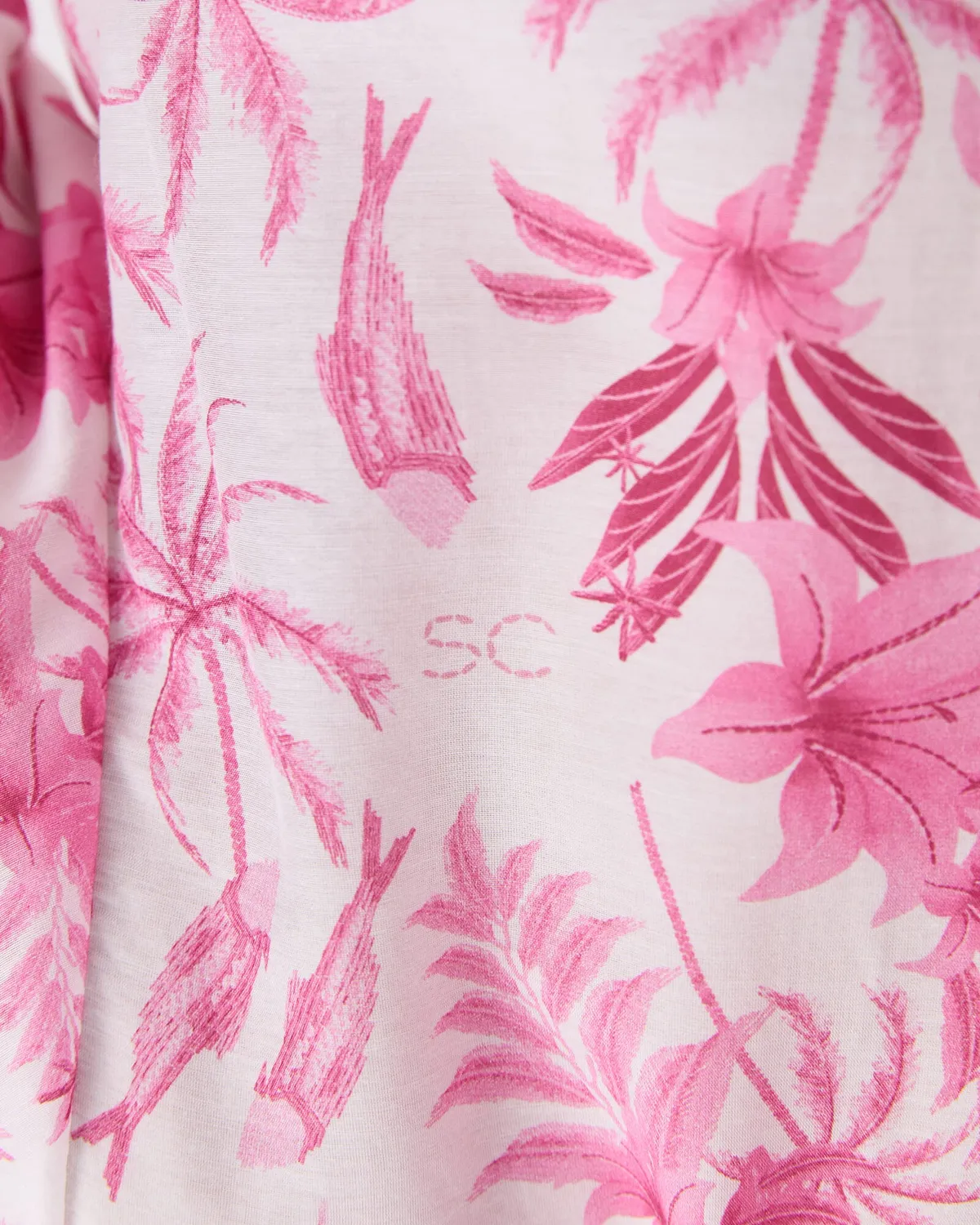 Sportscraft Cotton Silk Palm camicia donna stampa palme