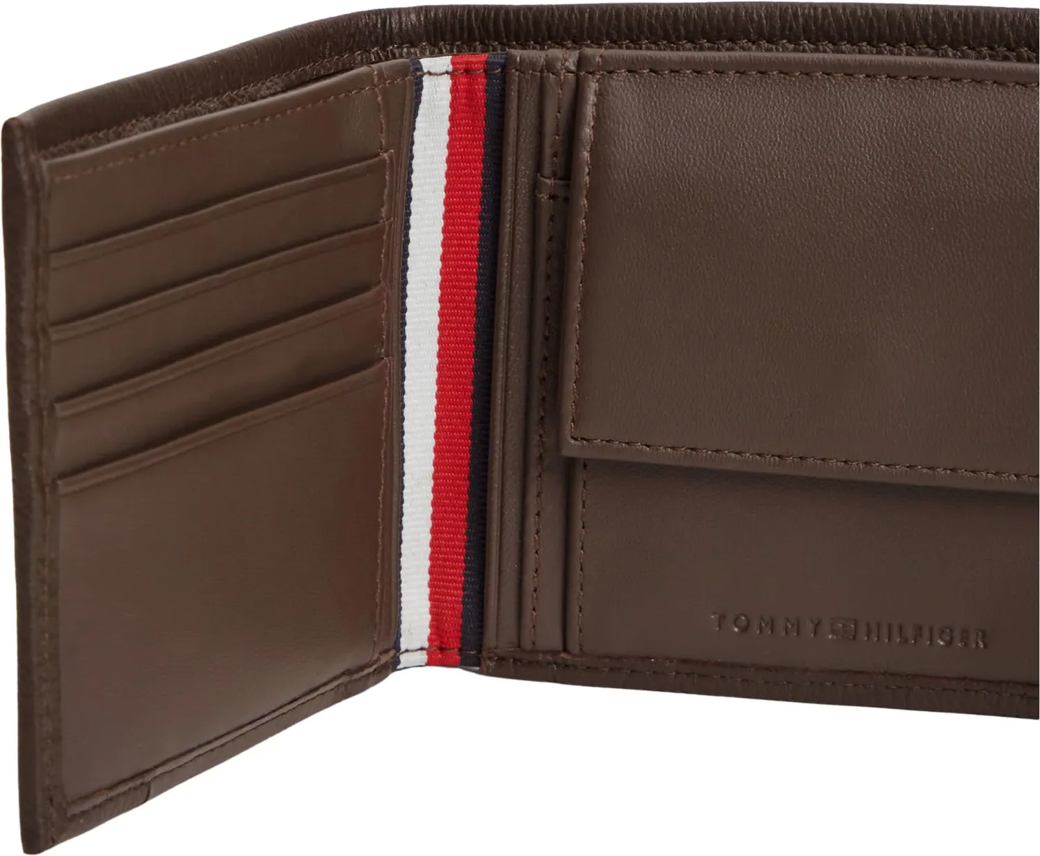 Tommy Hilfiger TH Corp AM0AM14779 portafoglio bifold marrone
