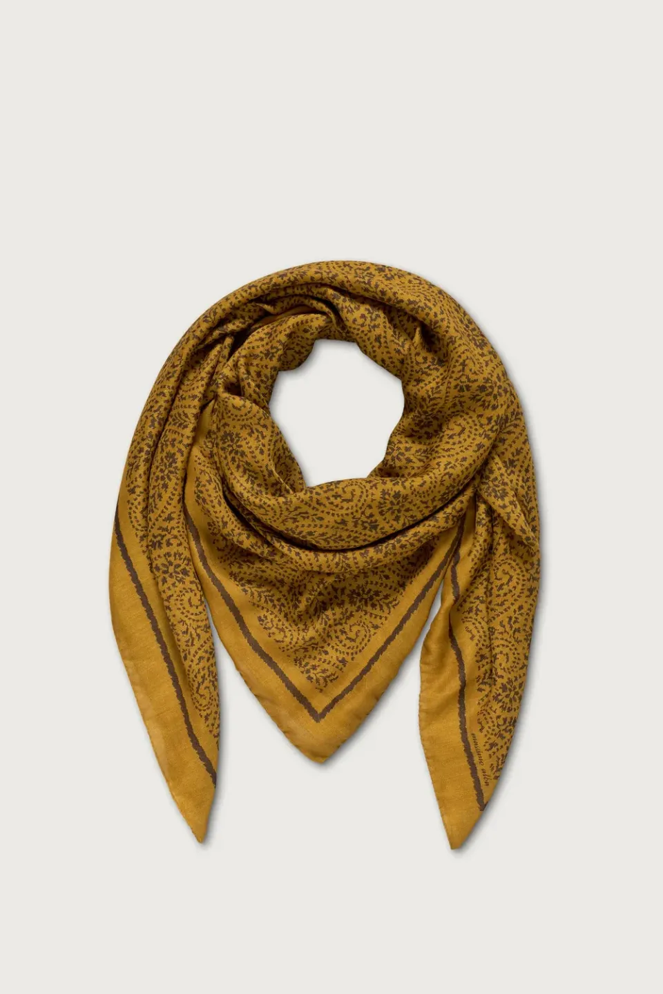 Massimo Alba Stole stola unisex oro cashmere seta