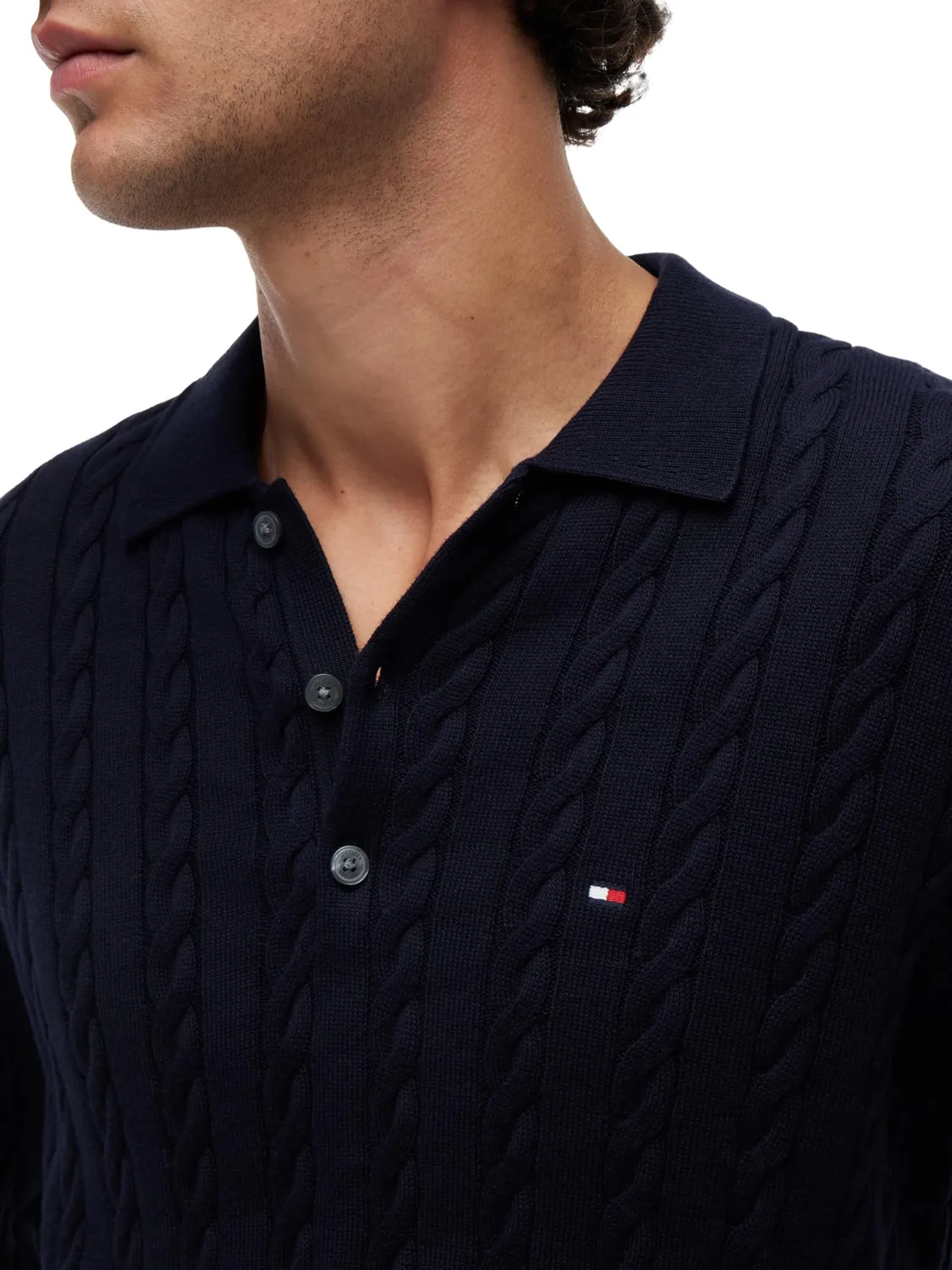 Tommy Hilfiger Classic Cable MW0MW41955 polo unisex L cotone