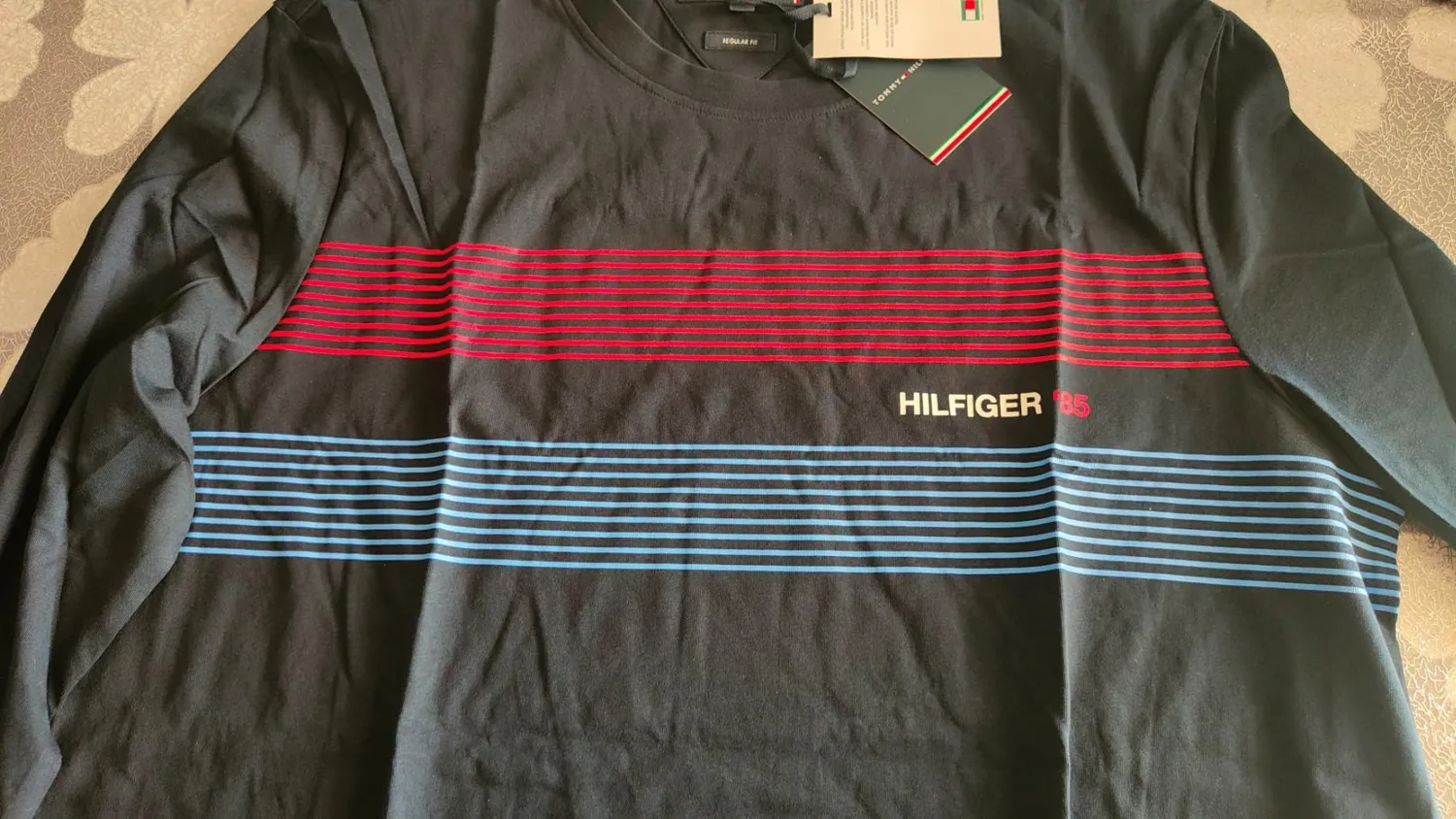 Tommy Hilfiger Chest Hilfiger 85 LS Tee maglia XL cotone