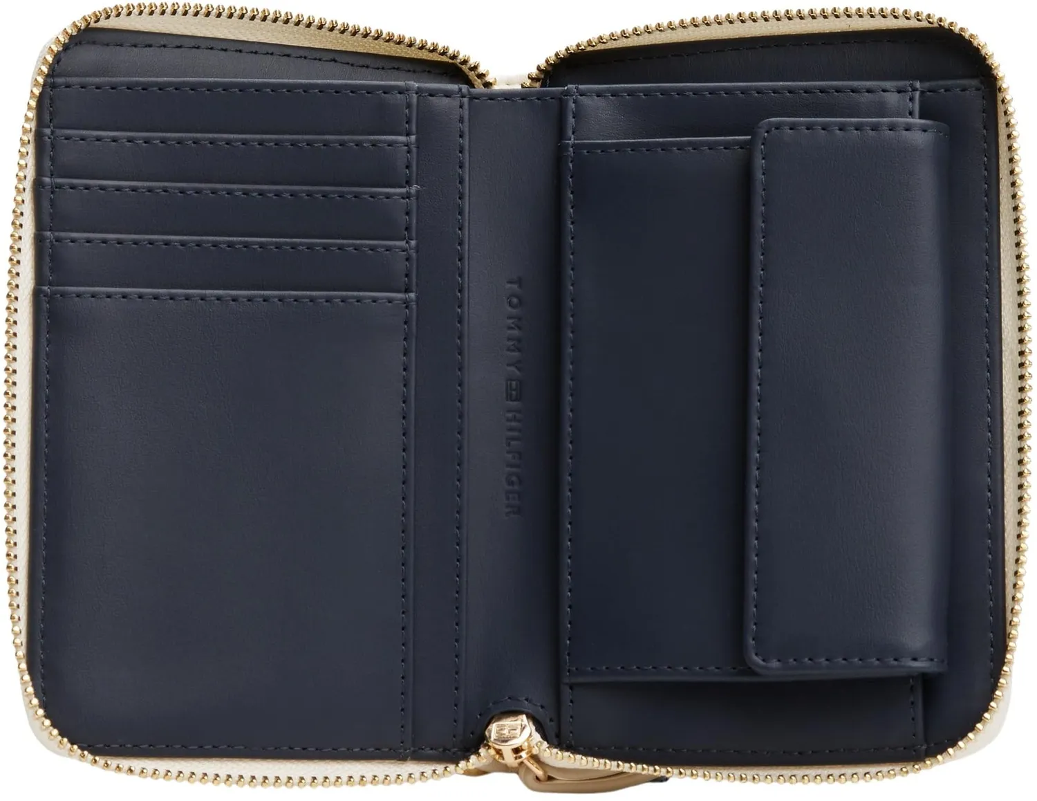Tommy Hilfiger Feminine portafoglio zip giallo Ivory Petal