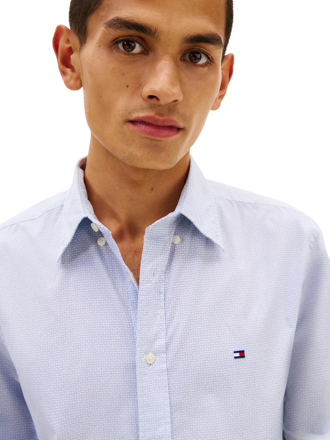 Tommy Hilfiger Flex Poplin camicia uomo XL blu