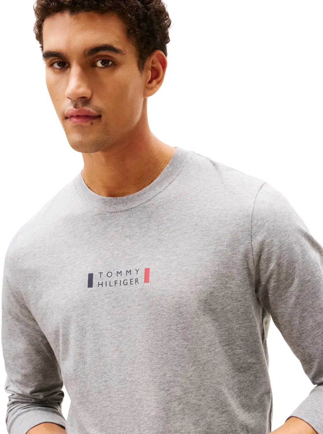 Tommy Hilfiger Brand Love maglietta manica lunga M grigia