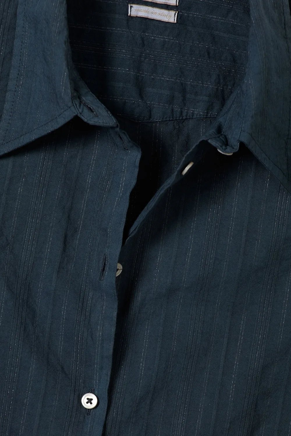 Massimo Alba Selma camicia donna blu cotone morbida