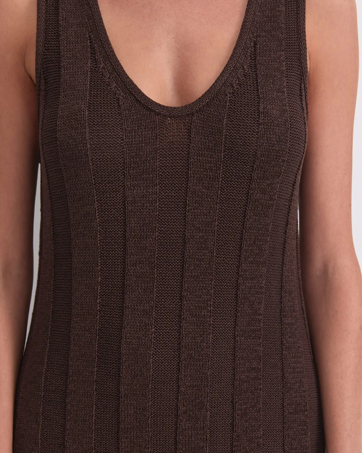 Sportscraft Josie Tape Yarn abito maxi maglia cotone