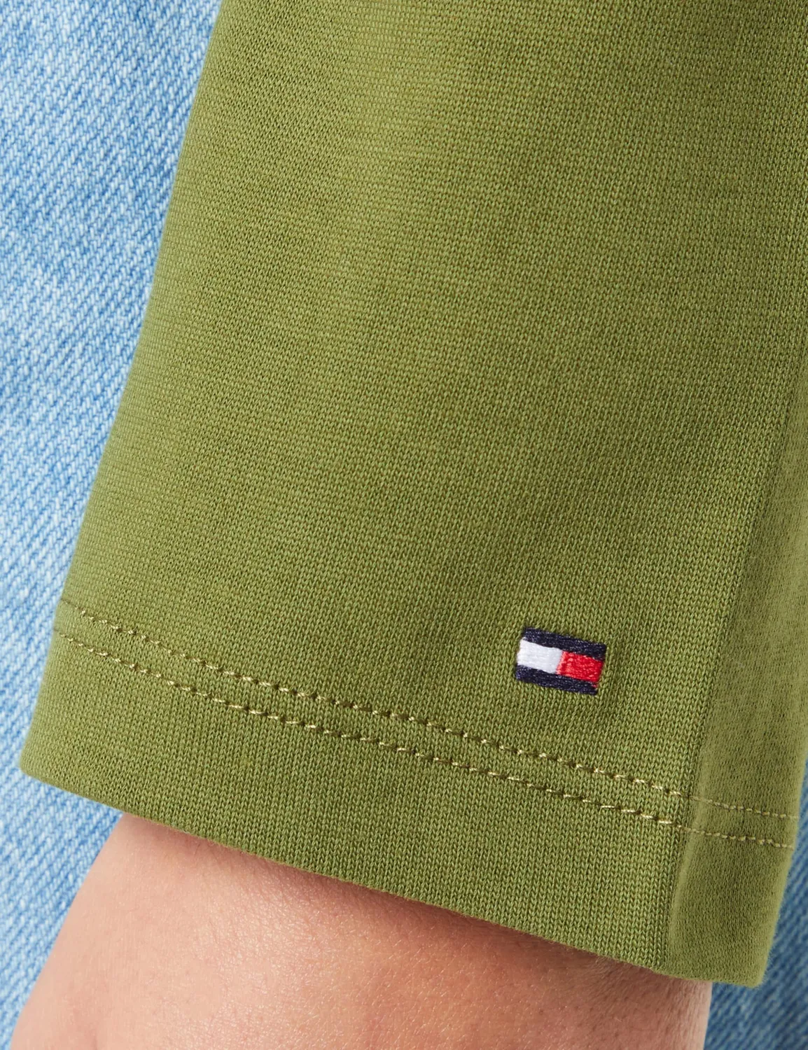 Tommy Hilfiger Maglietta Maniche Lunghe Donna C-Neck Cotone
