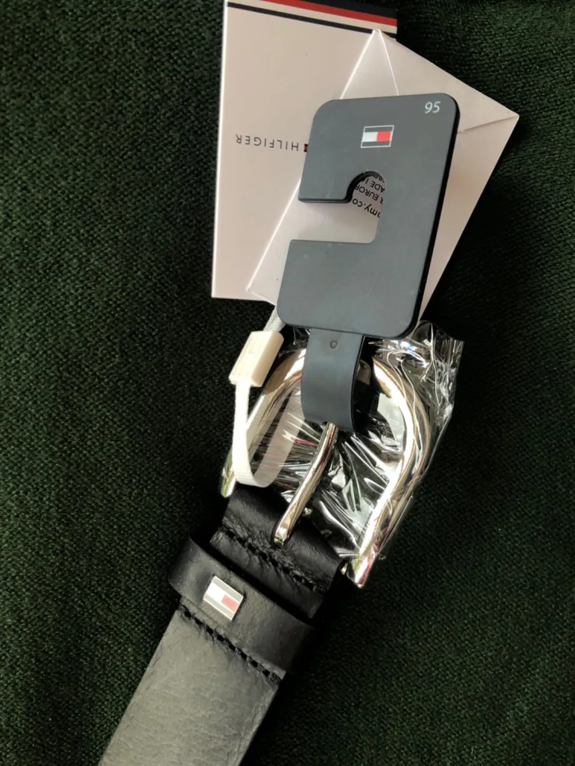 Tommy Hilfiger New Danny Belt cintura donna pelle taglia 95 logo
