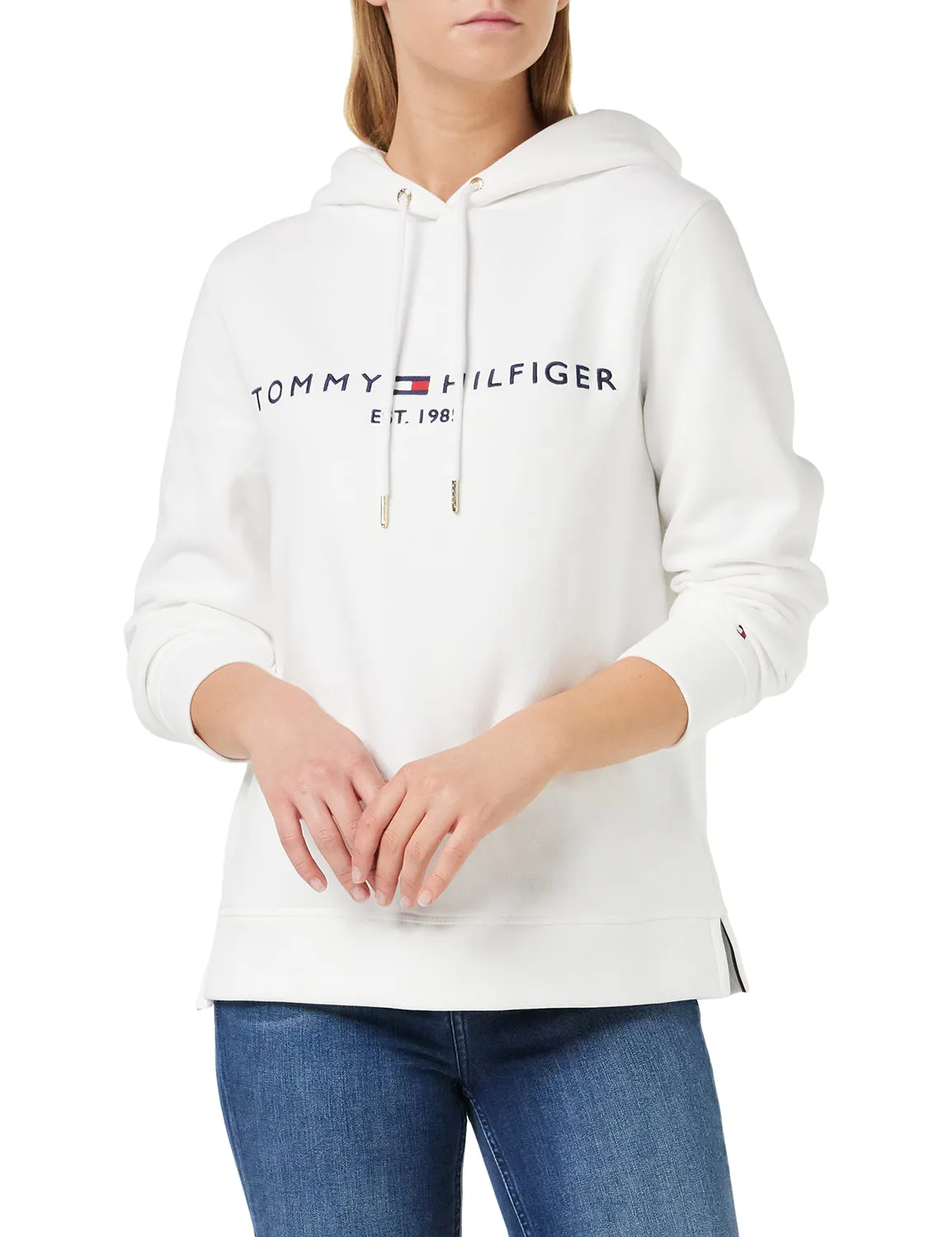 Tommy Hilfiger Heritage Felpa Donna Cappuccio Cotone