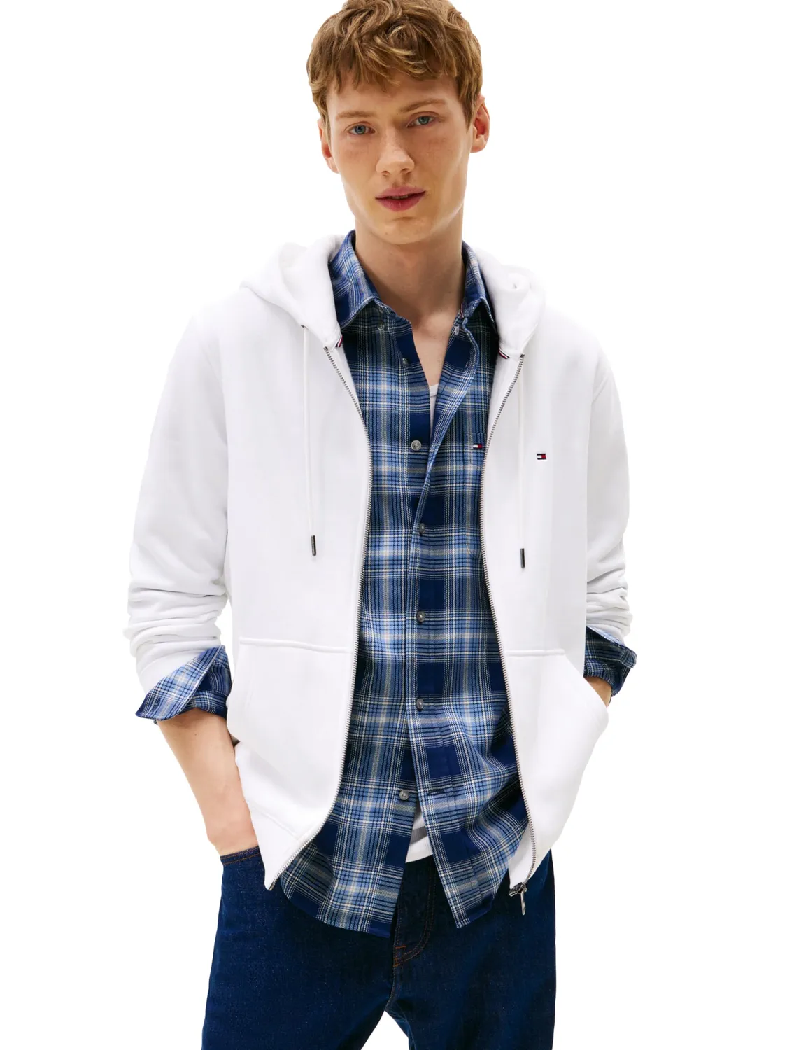 Tommy Hilfiger Fleece Full Zip Felpa Uomo XXL Nero