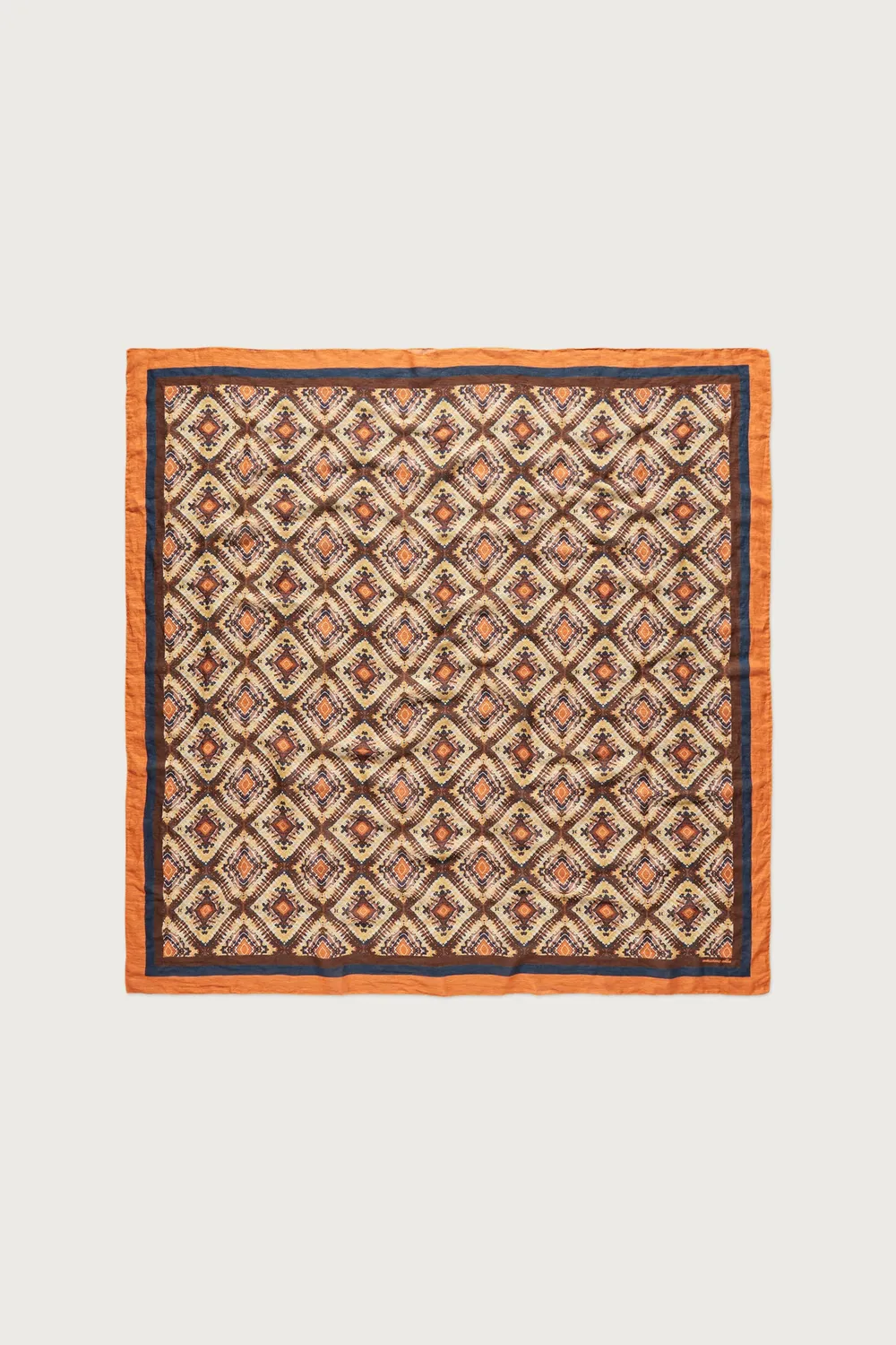 Massimo Alba Stole stola cacao cotone lino 140x140 bandana