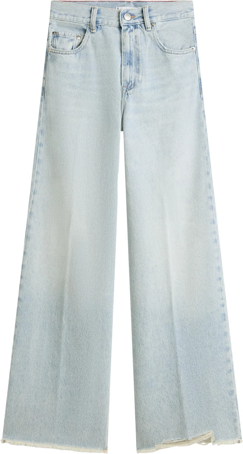 Tommy Hilfiger DNM Eve 70's Wide Leg jeans donna 30W/30L vita alta