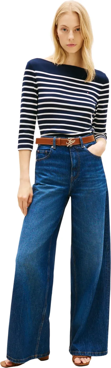 Tommy Hilfiger New Cody Slim maglia donna L a righe