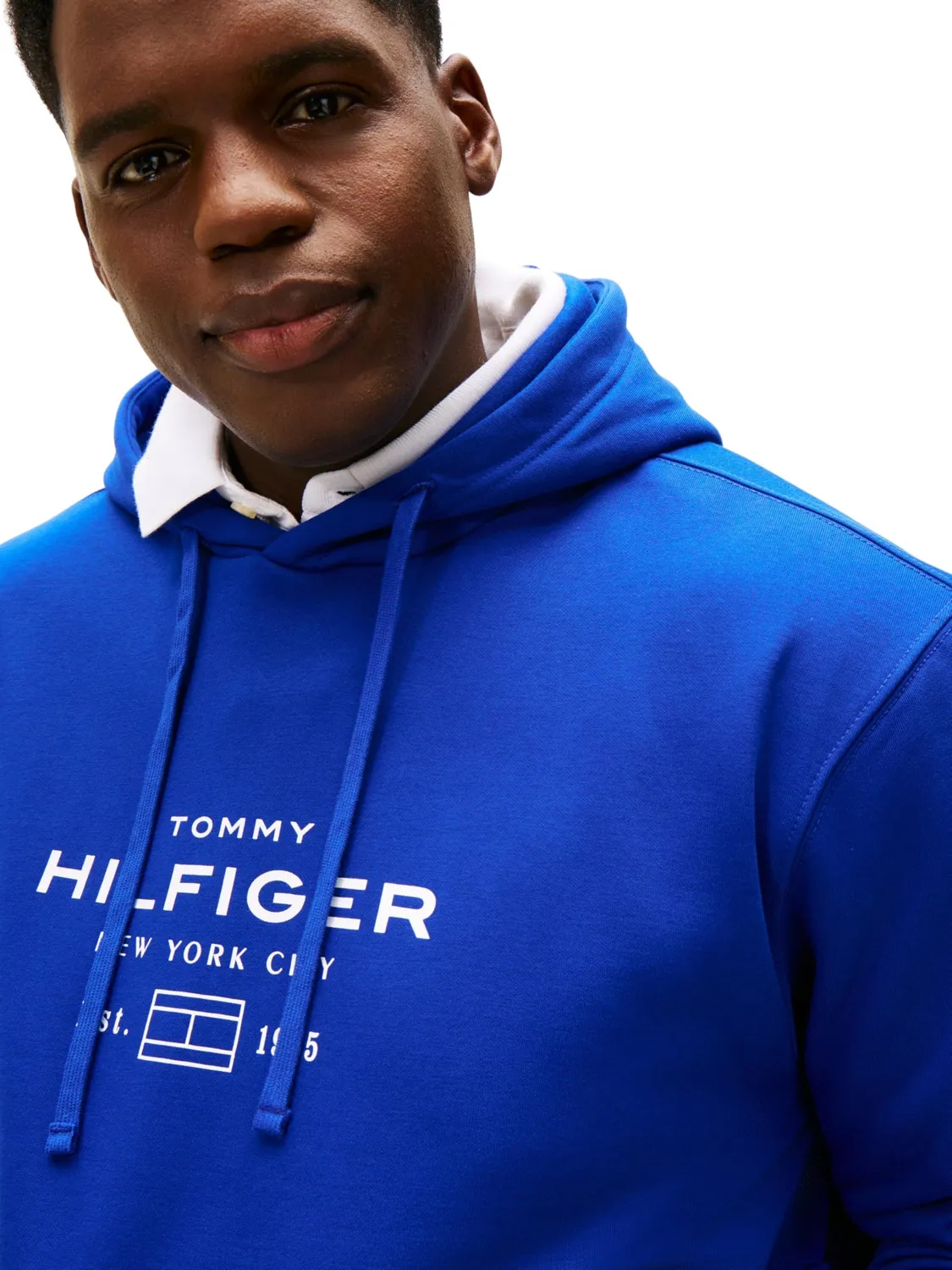 Tommy Hilfiger Oval Graphic Felpa Uomo 4XL Plus Wedge Blue