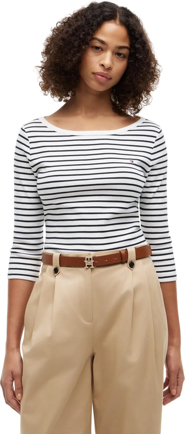 Tommy Hilfiger Cody Boat maglietta manica 3/4 donna scollo barca