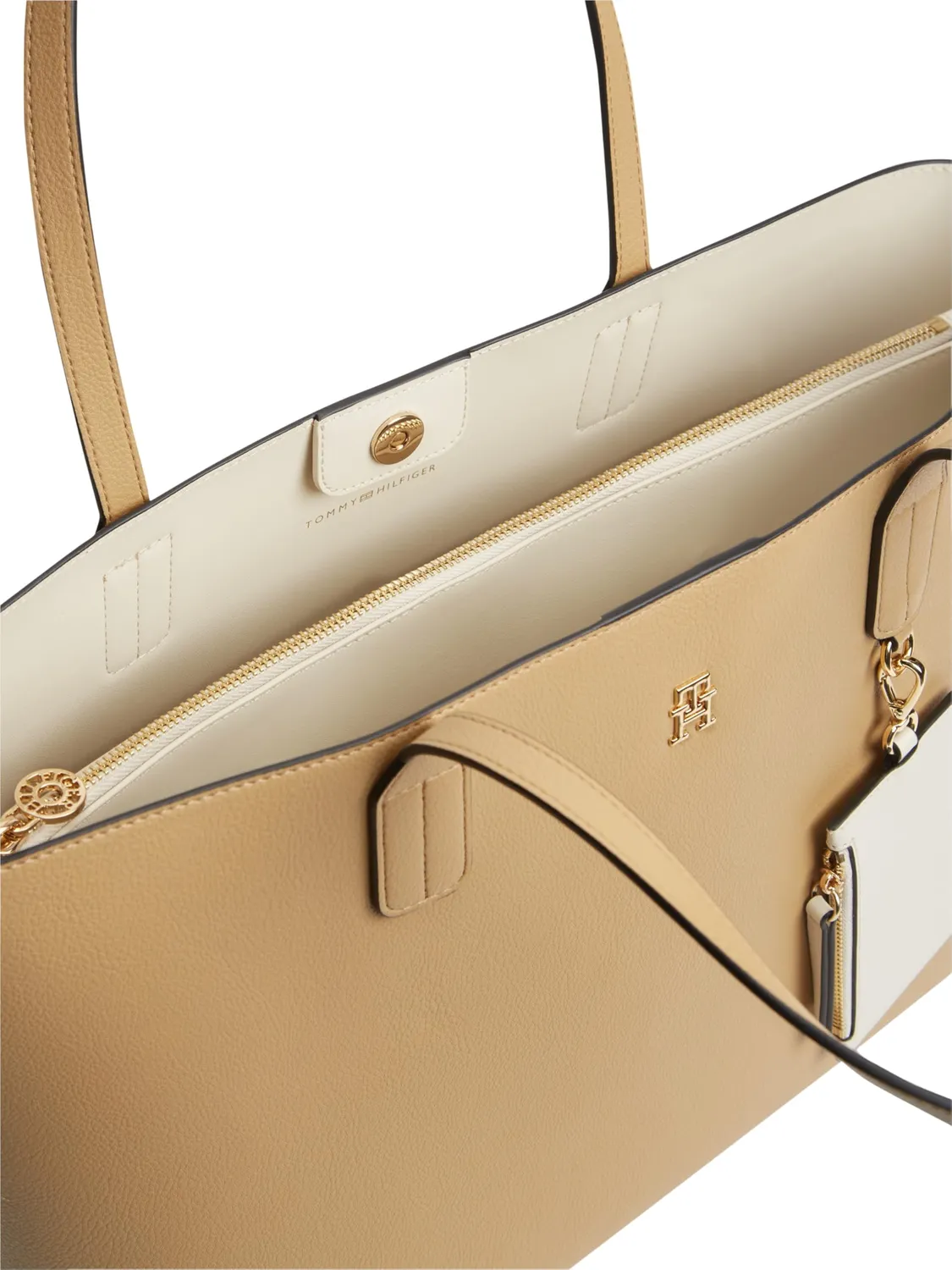 Tommy Hilfiger Icon borsa tote beige Classic Khaki tasca