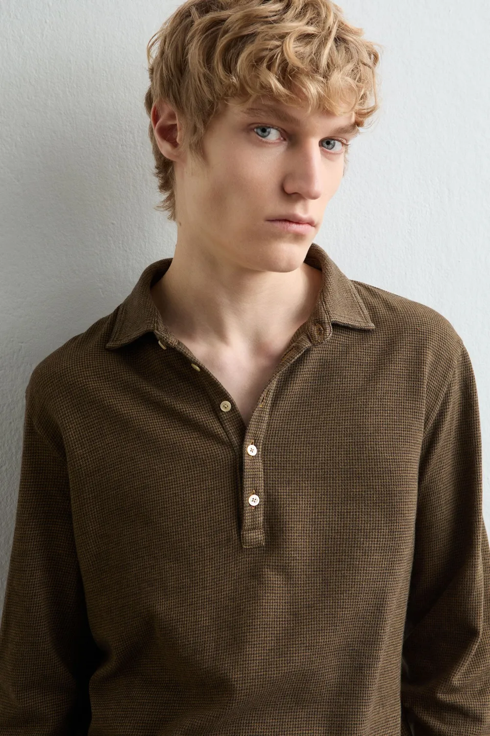 Massimo Alba Raya polo uomo rusk cotone cashmere