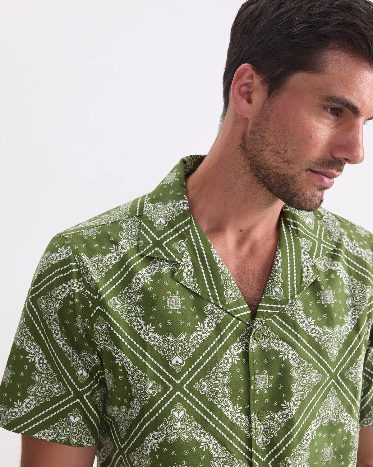 Sportscraft Bandana Resort camicia cotone manica corta