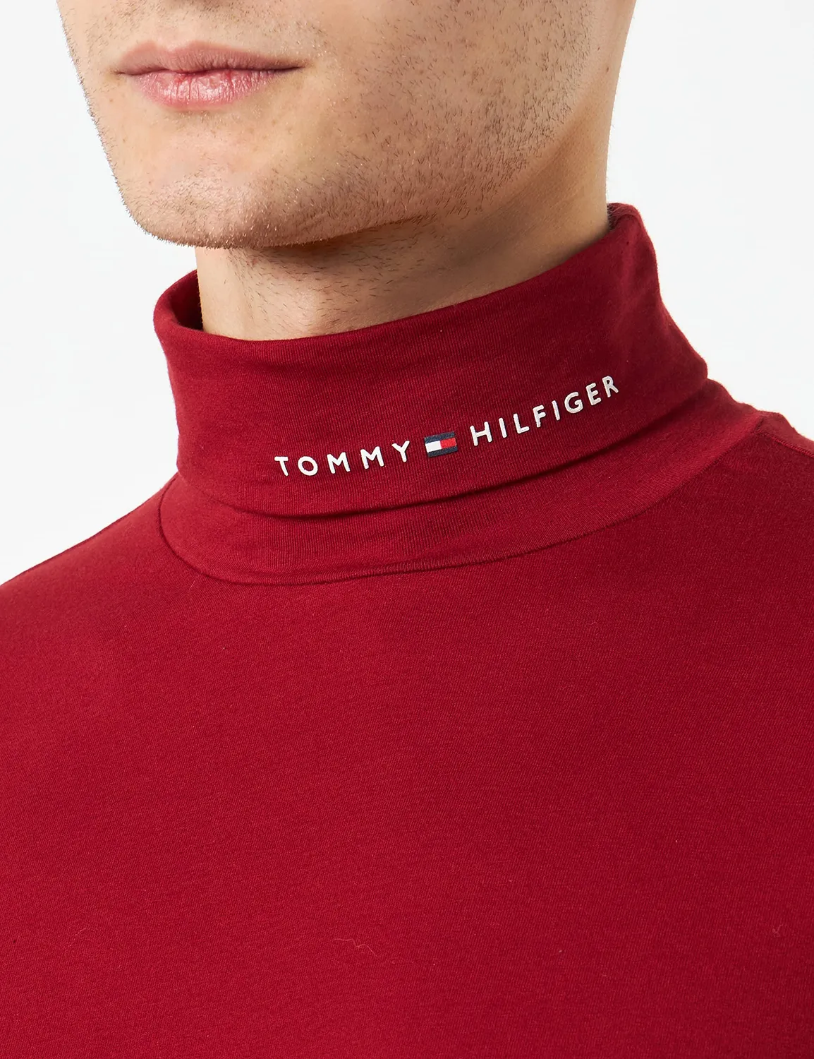 Tommy Hilfiger MW0MW28787 maglietta uomo maniche lunghe logo