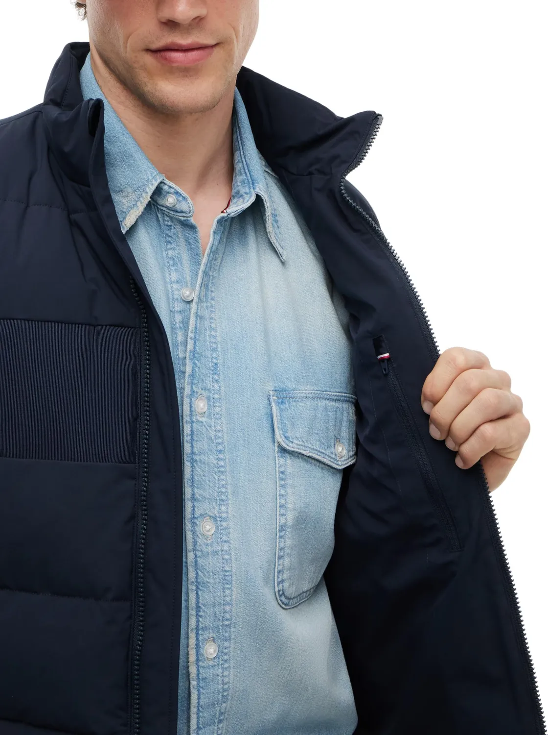 Tommy Hilfiger Branded Vest MW0MW45275 gilet L blu navy