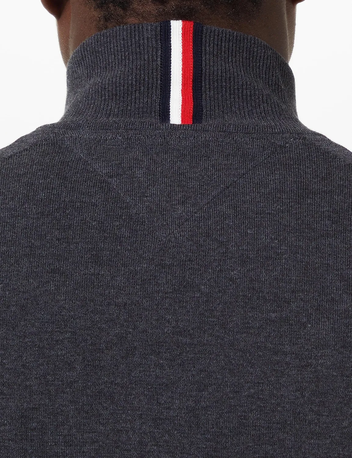 Tommy Hilfiger maglione uomo zip 3XL cotone blu