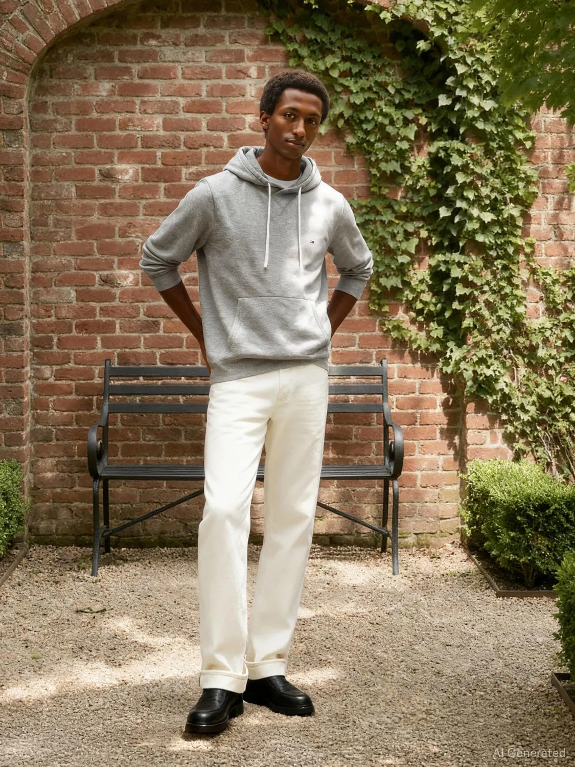 Tommy Hilfiger Essential felpa uomo cappuccio nera