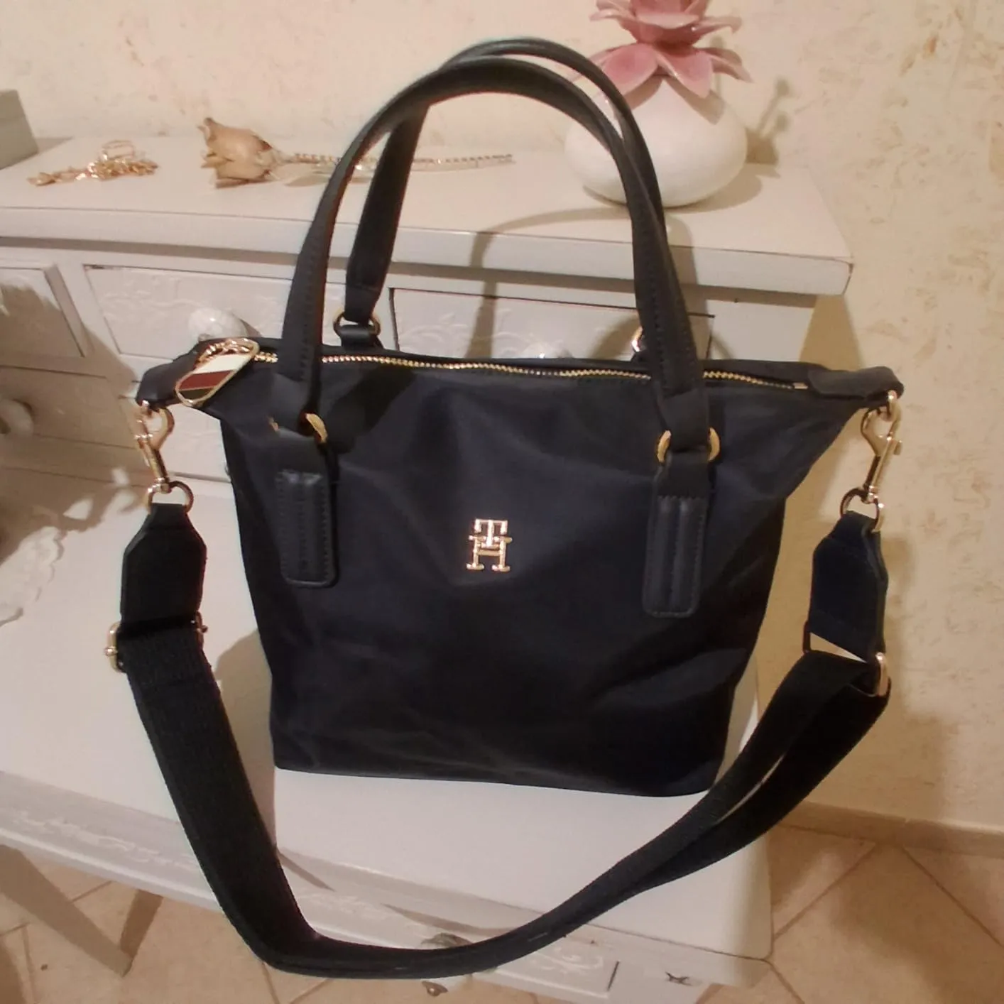 Tommy Hilfiger Poppy Small Tote Borsa Donna Piccola