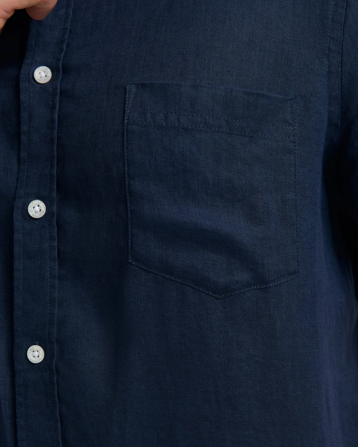 Sportscraft Linen camicia lino manica corta uomo regular