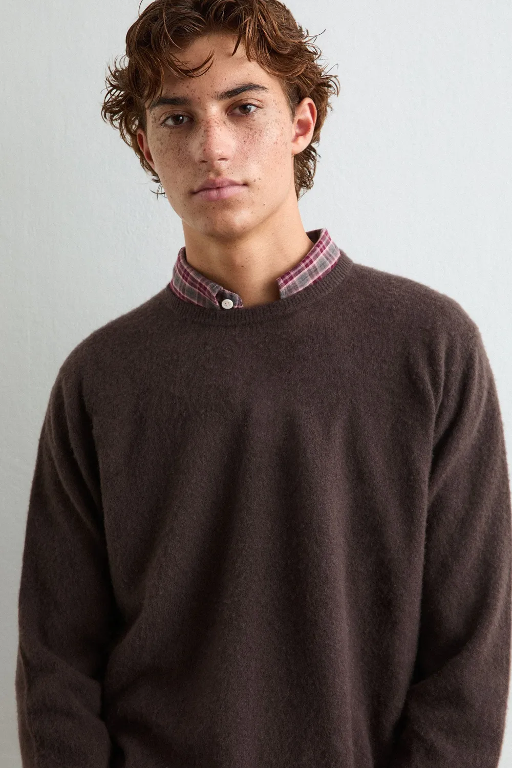 Massimo Alba Kane maglione uomo marrone in cashmere